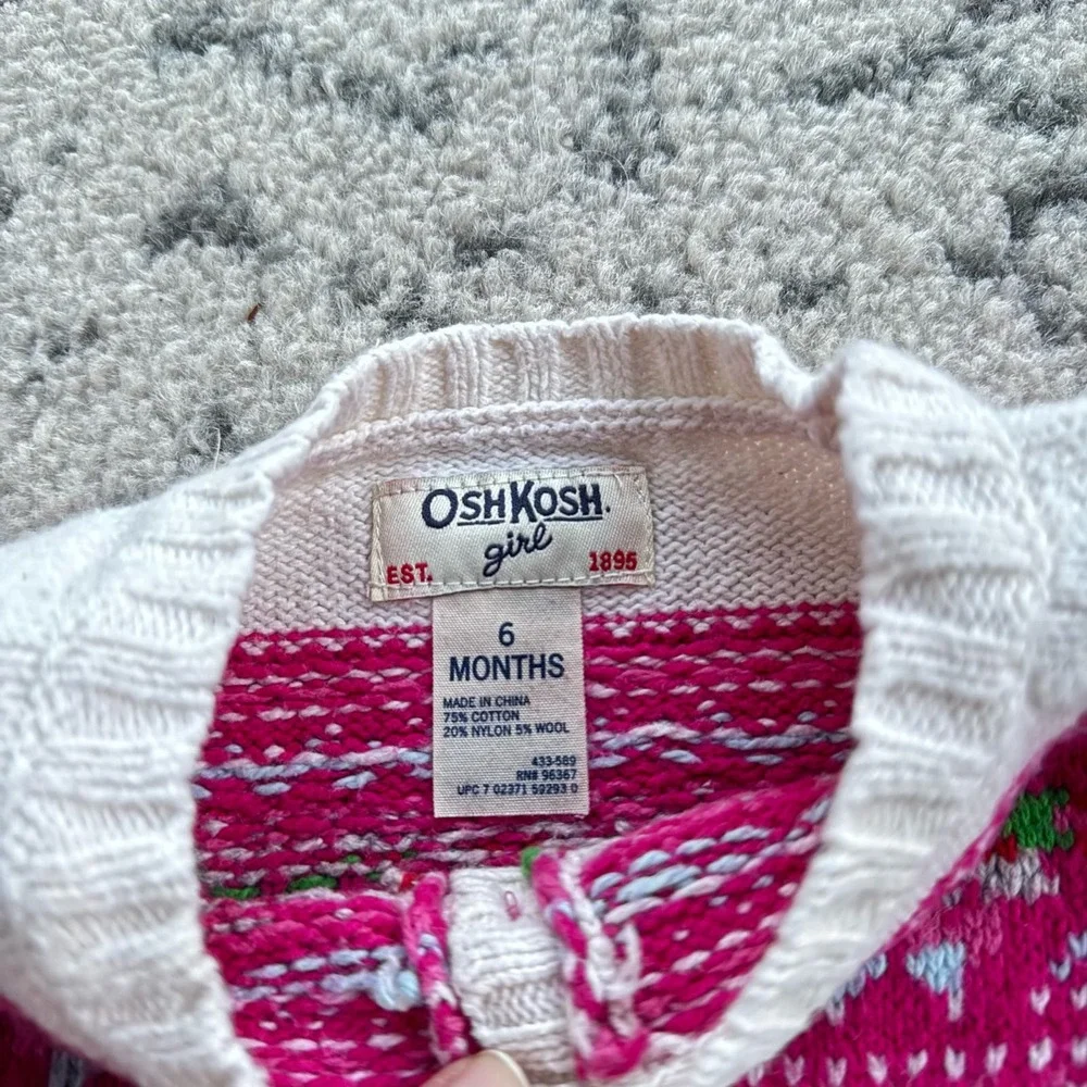 Osh Kosh Infant Girl Peplum Cardigan 6 months